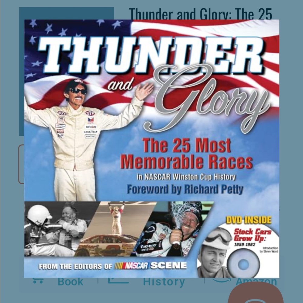 Thunder and Glory NASCAR Winston Cup History w/DVD Racing Richard Petty